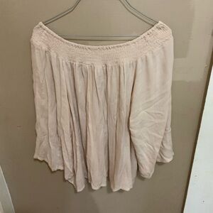 Elegant Beige A-Line Women's Skirt